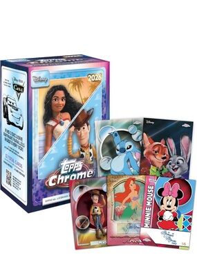 2026 Topps Chrome Disney Trading Cards Bundle Disney Lot ✨